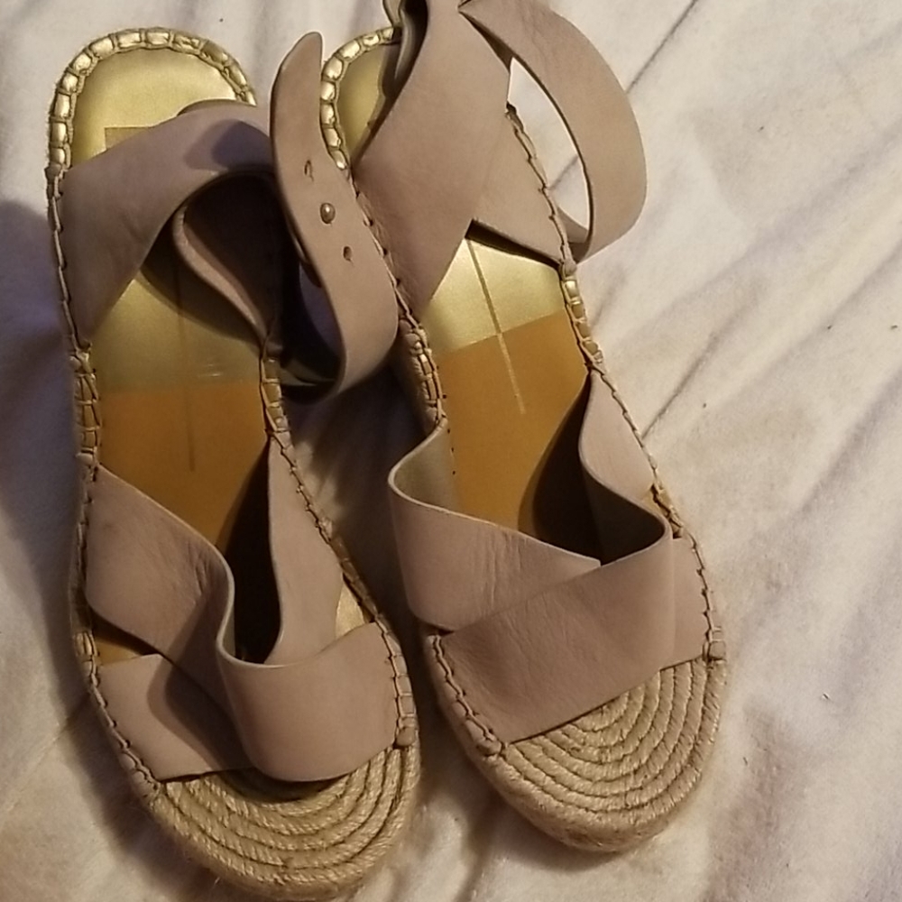 $25 Dolce vita leather upper  wedge sandal